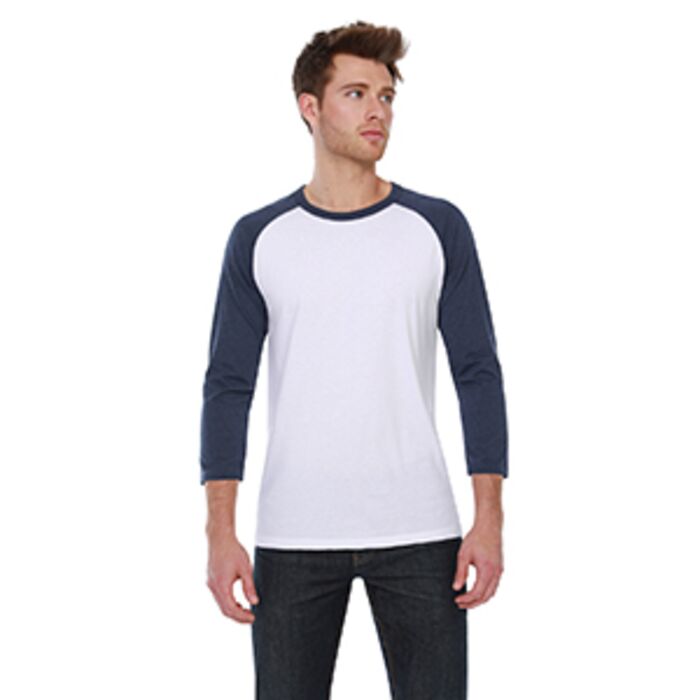Men's CVC Three-Quarter Sleeve Raglan Thumbnail