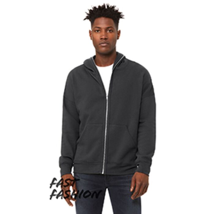 FWD Fashion Unisex Full-Zip Fleece with Zippered Hood Thumbnail