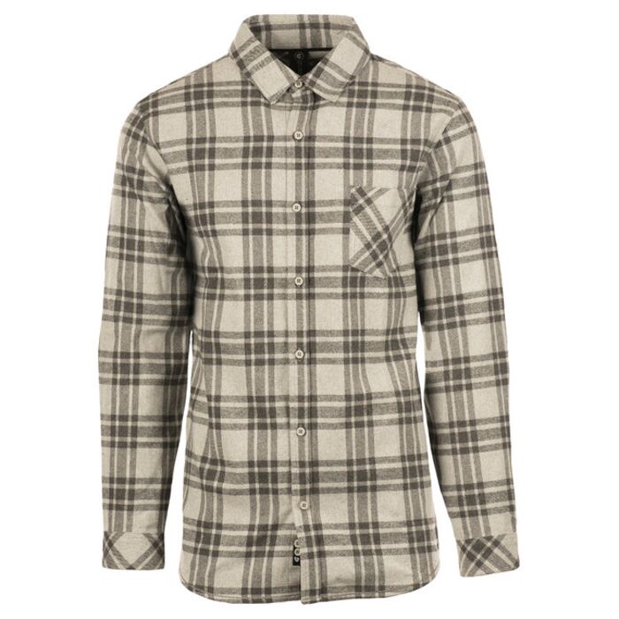 Woven Plaid Flannel With Biased Pocket Thumbnail