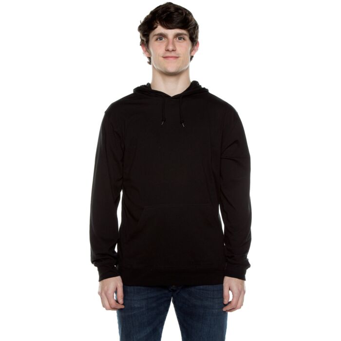 Unisex Long-Sleeve Jersey Hooded T-Shirt Thumbnail