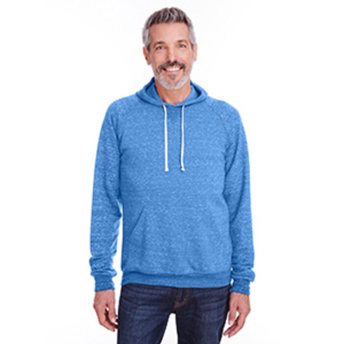 Adult Snow Heather Raglan Hooded Sweatshirt Thumbnail