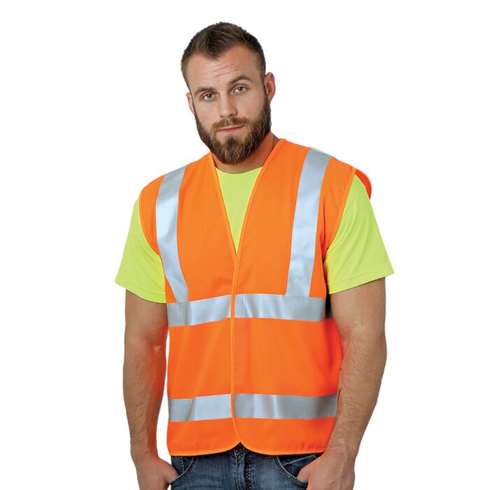 Unisex USA Made Class 2 ANSI High Vis Economy Safety Vest Thumbnail