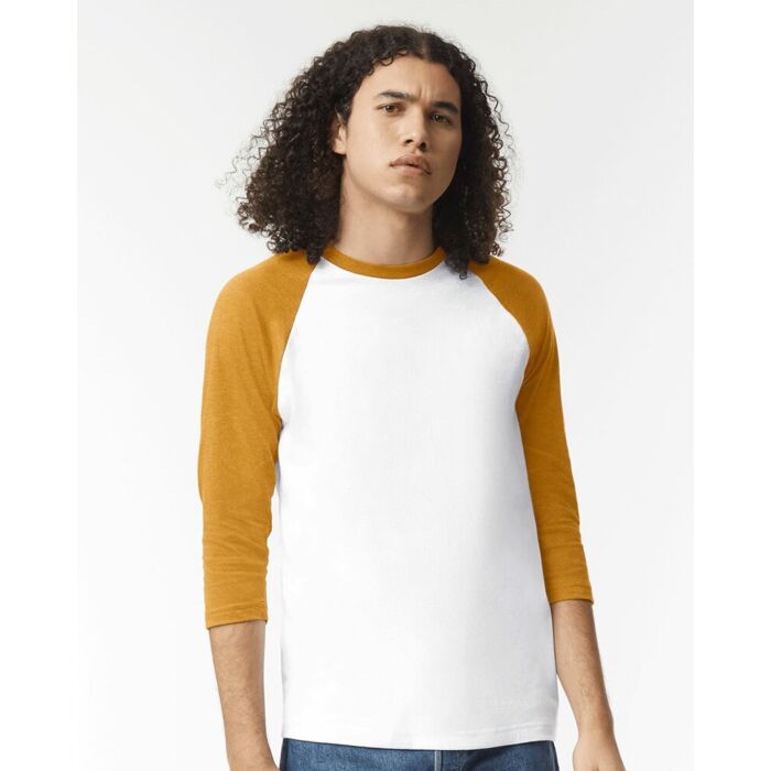 Unisex CVC Three-Quarter Sleeve Tee Thumbnail