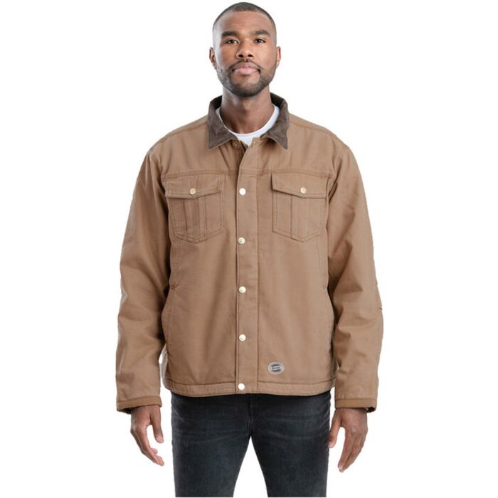 Tall Vintage Washed Sherpa-Lined Work Jacket Thumbnail