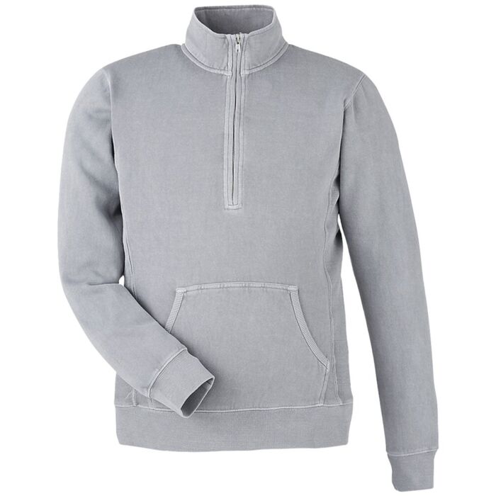 Unisex Pigment-Dyed Fleece Quarter-Zip Pullover Thumbnail