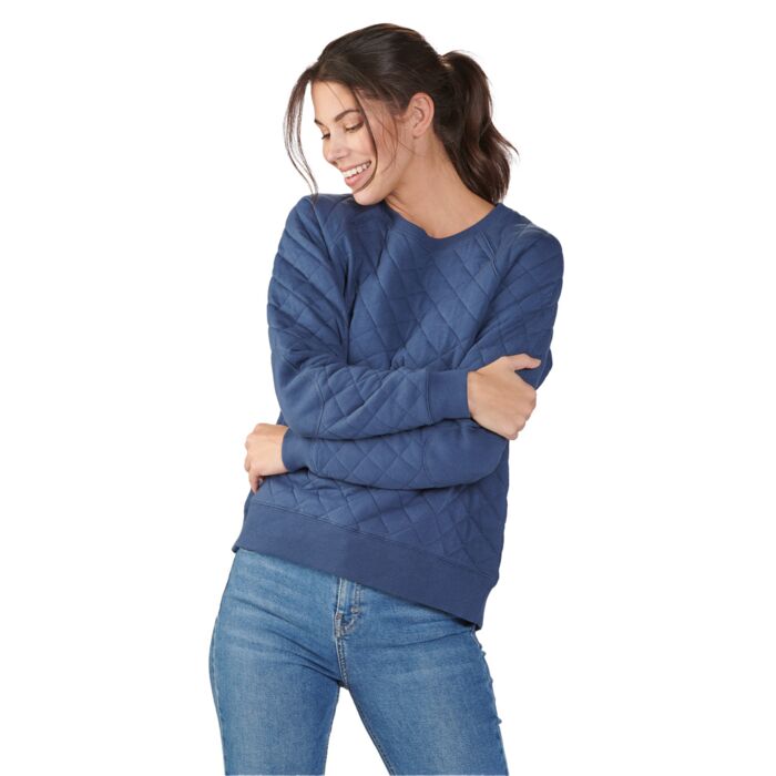 Ladies' Quilted Jersey Sweatshirt Thumbnail