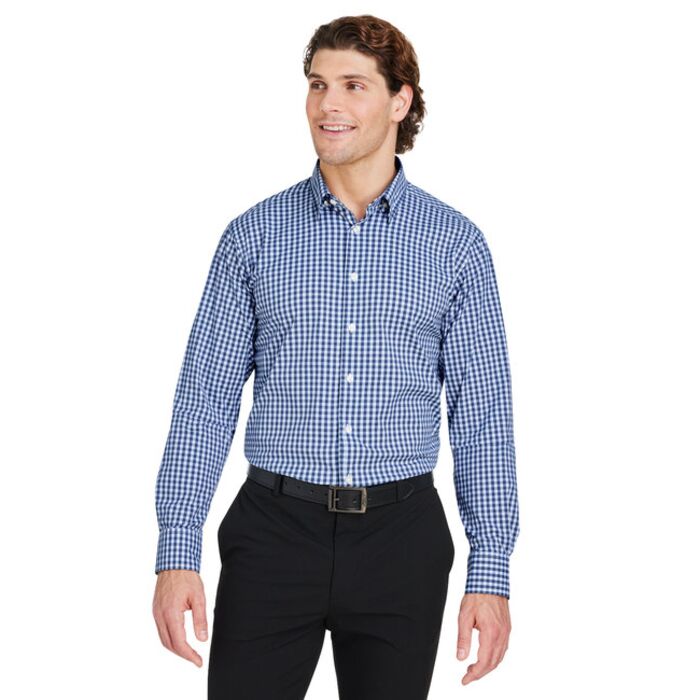 CrownLux Performance® Men's Gingham Shirt Thumbnail