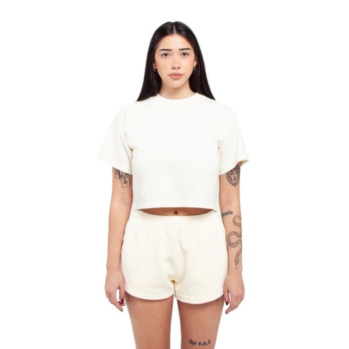 Ladies' Garment Dye Crop T-Shirt Thumbnail