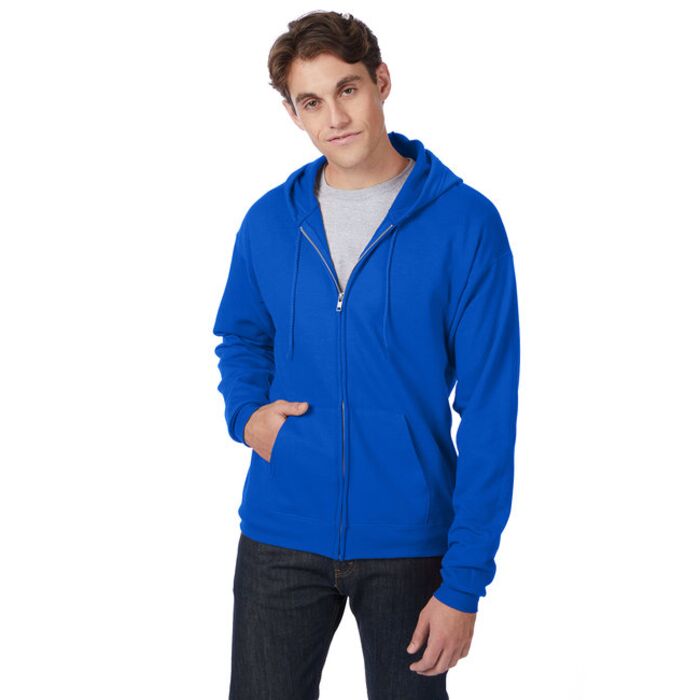 Adult EcoSmart® Full-Zip Hooded Sweatshirt Thumbnail