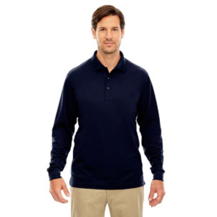 Men's Tall Pinnacle Performance Long-Sleeve Piqué Polo Thumbnail