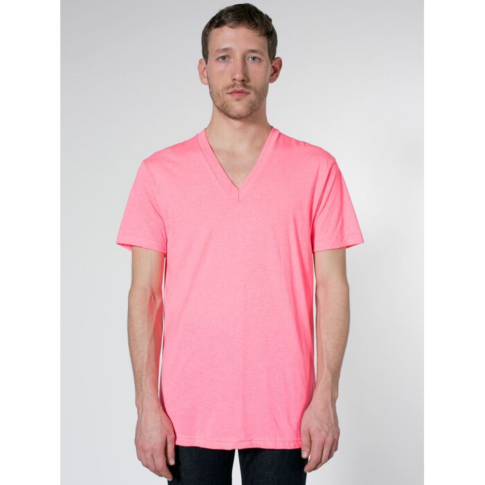 BB456 Poly-Cotton S/S V-Neck T-Shirt Thumbnail