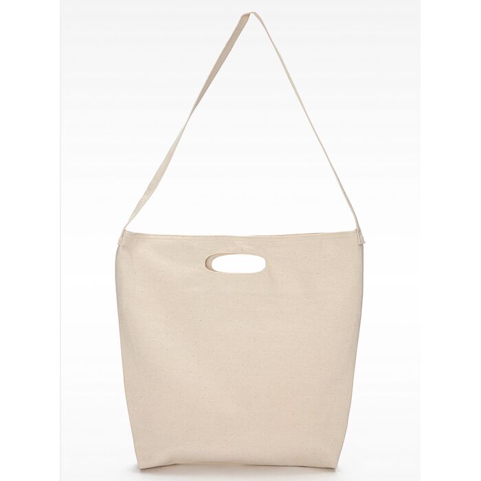 E590 Bull Denim Woven Cotton Bag w/ Strap Thumbnail