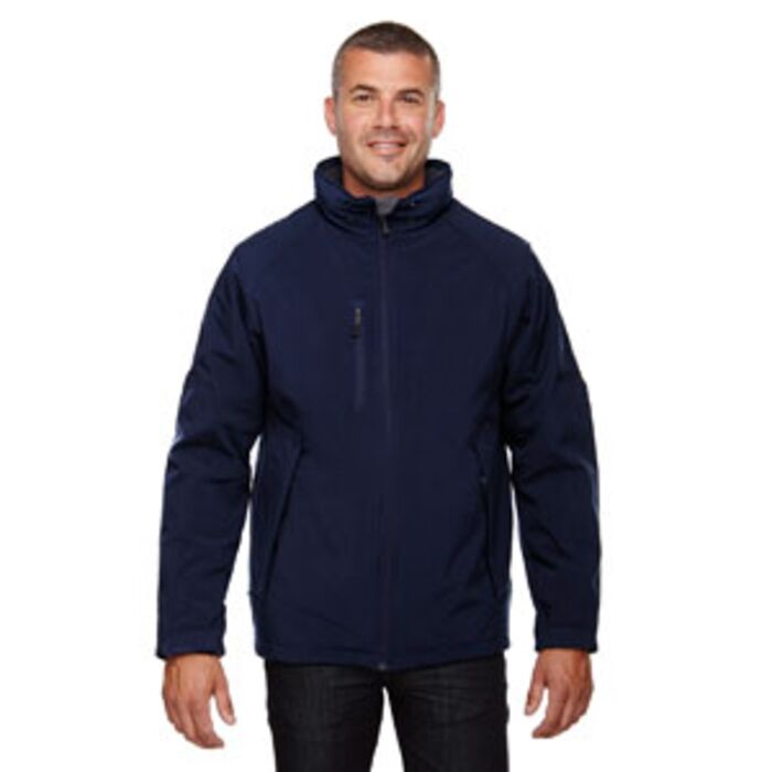 Men's Glacier Insulated Three-Layer Fleece Bonded Soft Shell Jacket with Detachable Hood Thumbnail