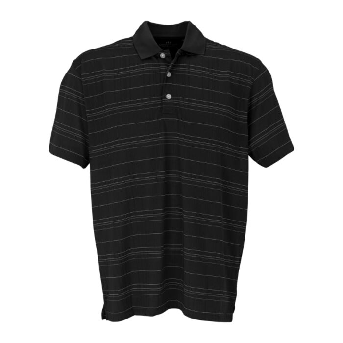Vansport? Three-Color Textured Stripe Polo Thumbnail