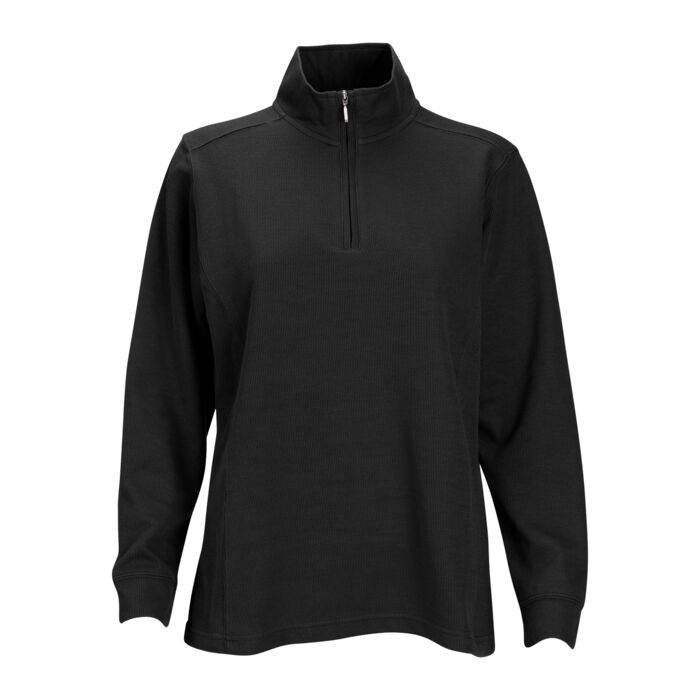 Women's 1/4-Zip Flat Back Rib Pullover Thumbnail