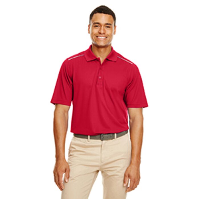 Men's Radiant Performance Piqué Polo with Reflective Piping Thumbnail