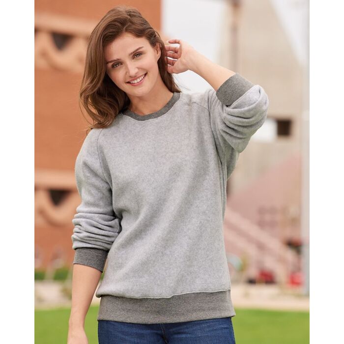 Unisex Flip Side Fleece Crewneck Sweatshirt Thumbnail