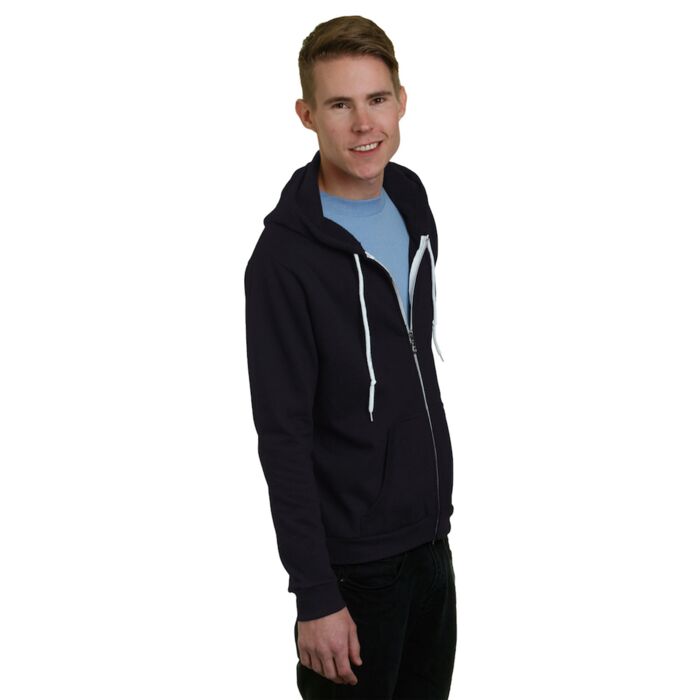 Unisex USA Made Full-Zip Lightweight Hooded Sweatshirt Thumbnail