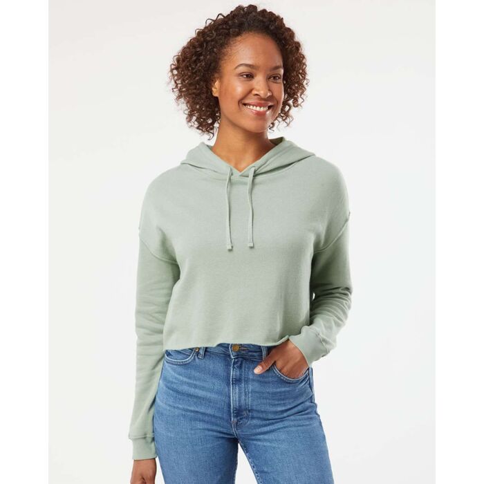 Women’s Lightweight Cropped Hooded Sweatshirt Thumbnail