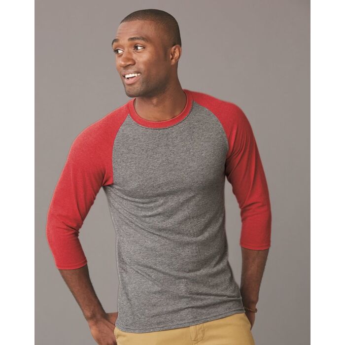 Triblend Three-Quarter Raglan Baseball T-Shirt Thumbnail