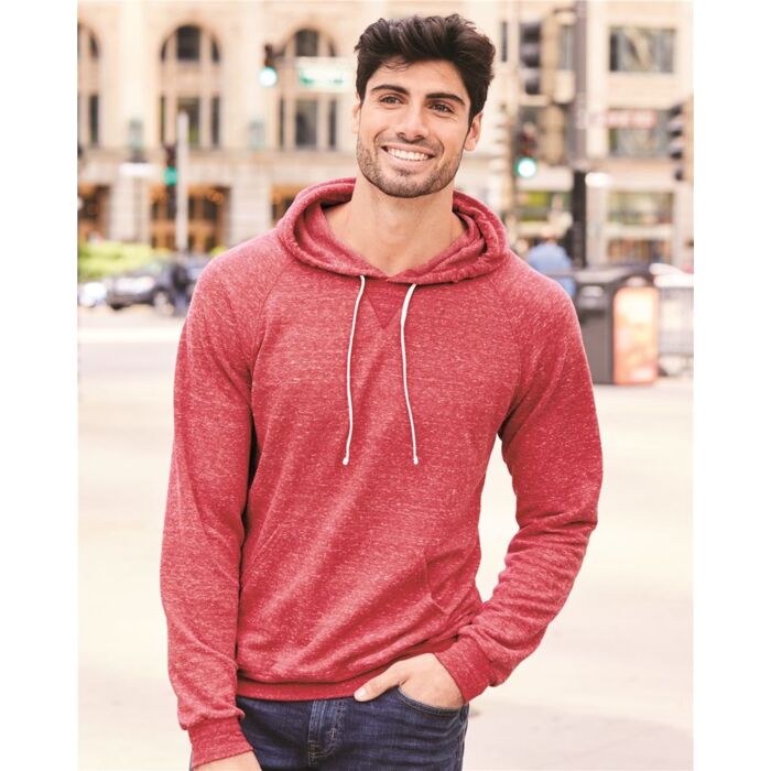 Snow Heather French Terry Pullover Hood Sweatshirt Thumbnail