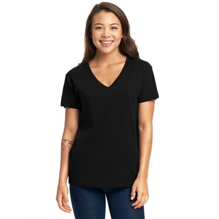 Women’s Fine Jersey Relaxed V T-Shirt Thumbnail
