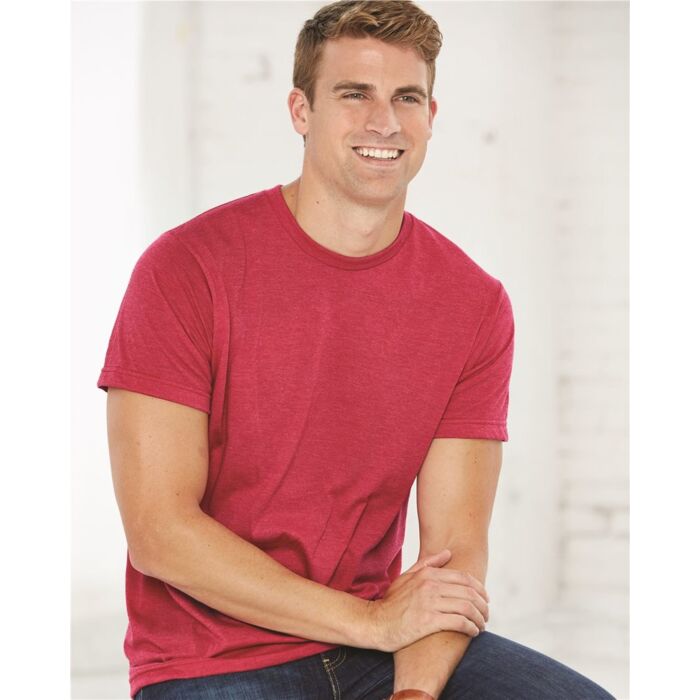 USA-Made Ringspun 50/50 Heather Unisex T-Shirt Thumbnail