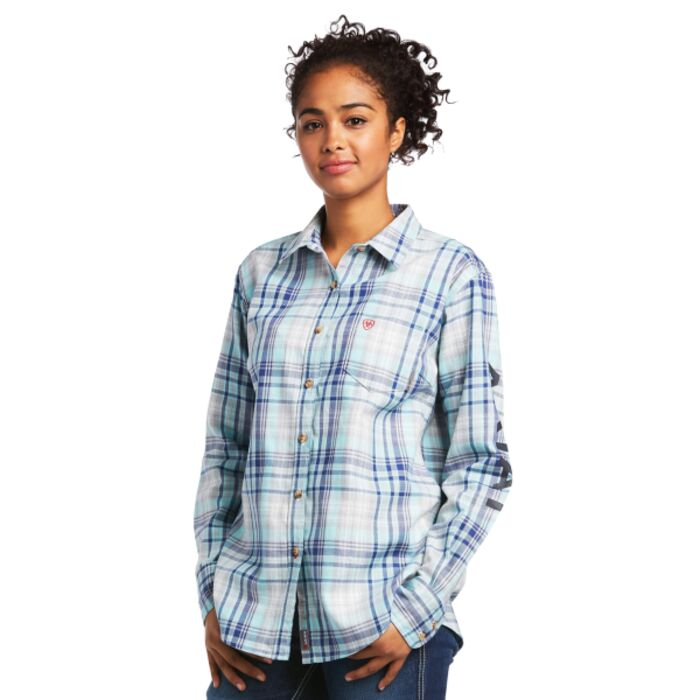 Ariat Women's FR Sabine Logo Work Shirt Thumbnail