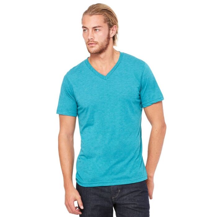 Unisex Triblend V-Neck Short Sleeve Tee Thumbnail