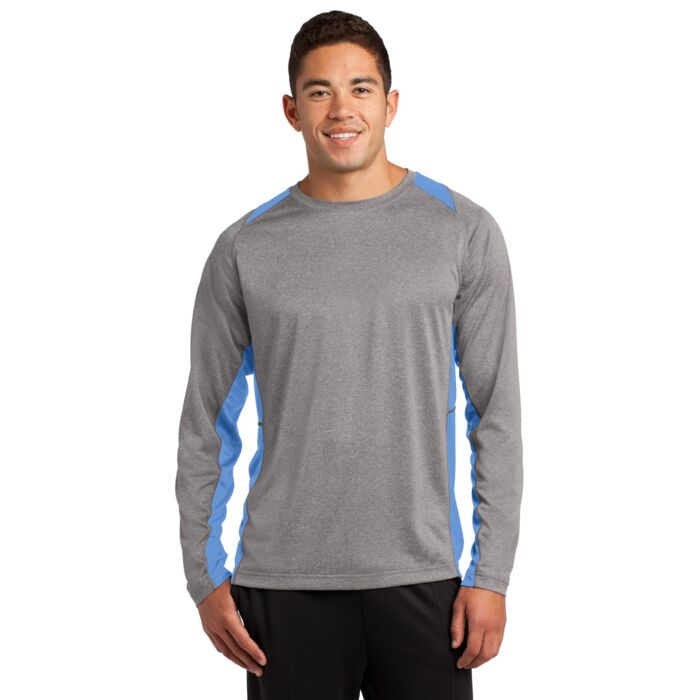 Long Sleeve Heather Colorblock Contender  Tee Thumbnail