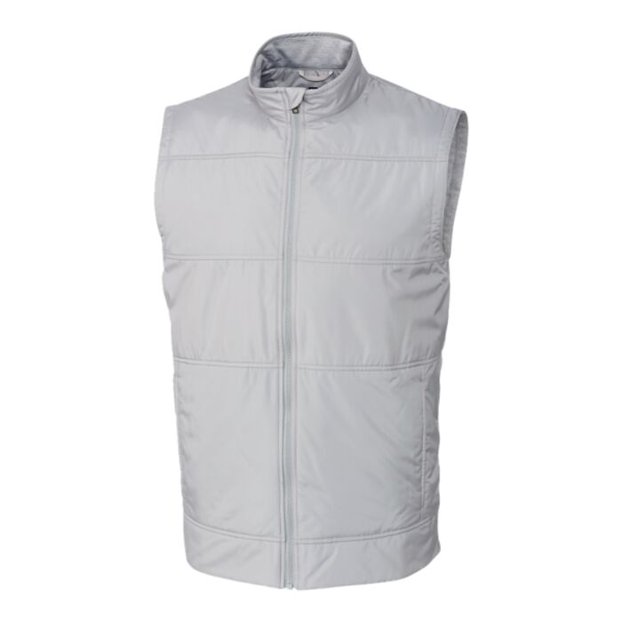 Cutter & Buck Men's Stealth Hybrid Quilter Full Zip Windbreaker Vest Thumbnail