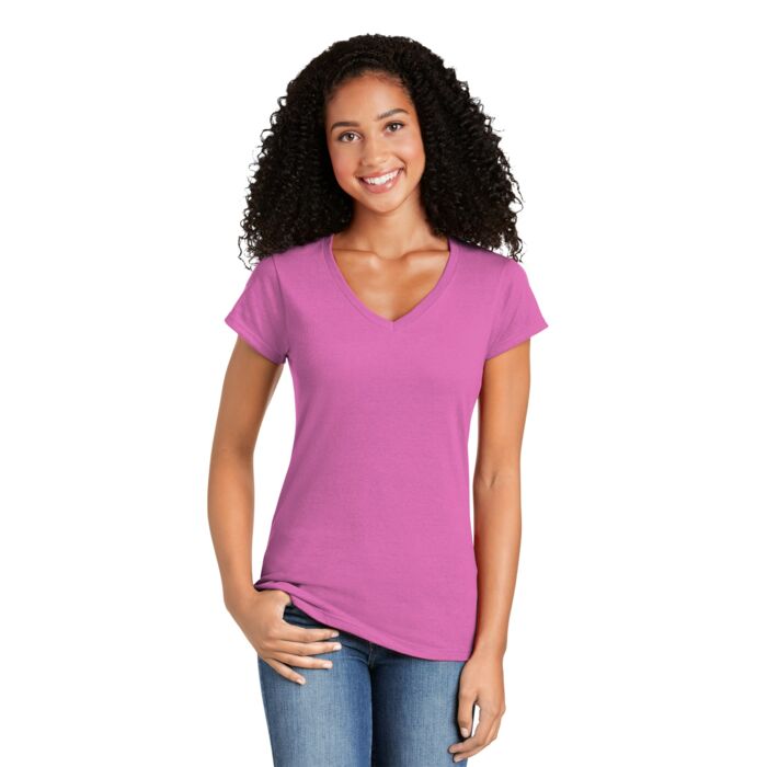 Softstyle ® Ladies Fit V Neck T Shirt Thumbnail