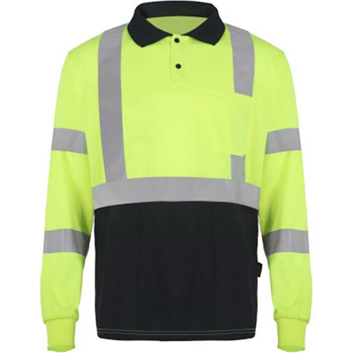 5507 Birdseye Moisture Wicking Polyester Mesh LS Polo shirt, Class 3 Thumbnail