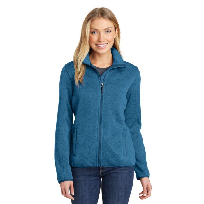 Ladies Sweater Fleece Jacket Thumbnail
