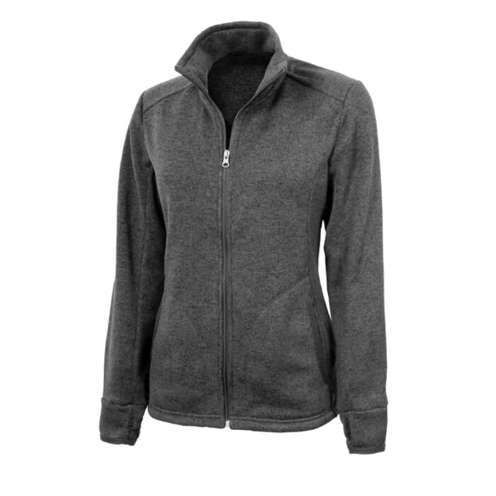 Charles River Women's Heathered Fleece Jacket Thumbnail