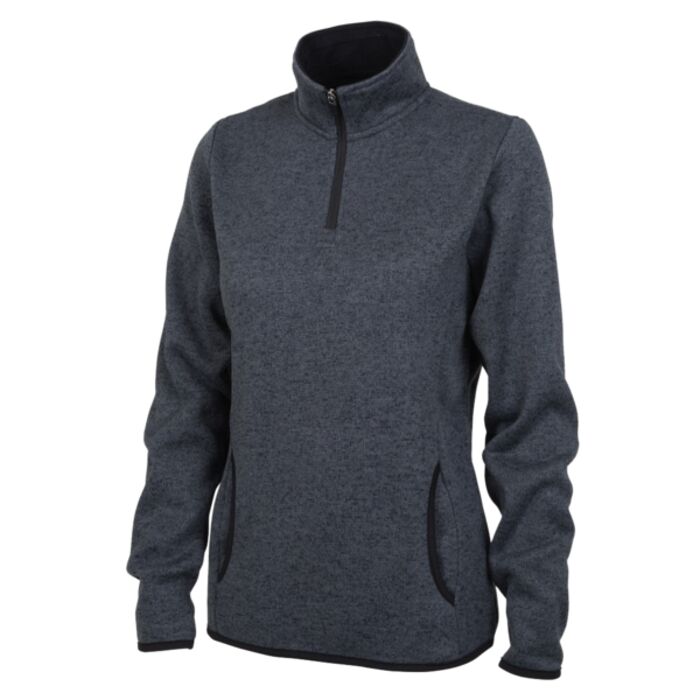 Charles River Women's Heathered Fleece Pullover Thumbnail