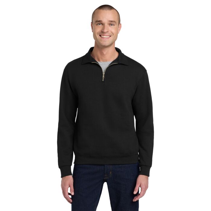 Super Sweats ® NuBlend ® 1/4 Zip Sweatshirt with Cadet Collar Thumbnail