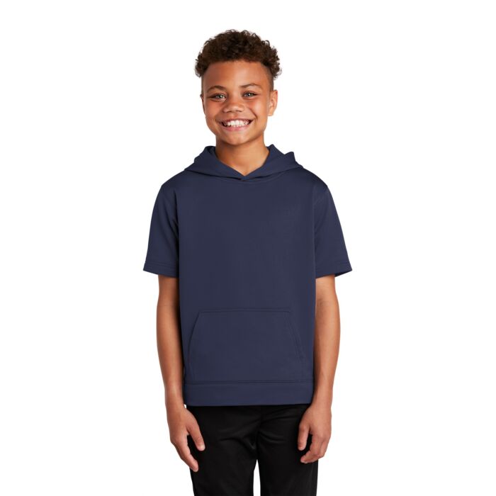 Youth Sport Wick ® Fleece Short Sleeve Hooded Pullover Thumbnail