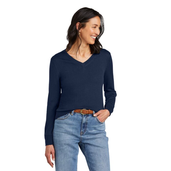 Women's Washable Merino V Neck Sweater Thumbnail