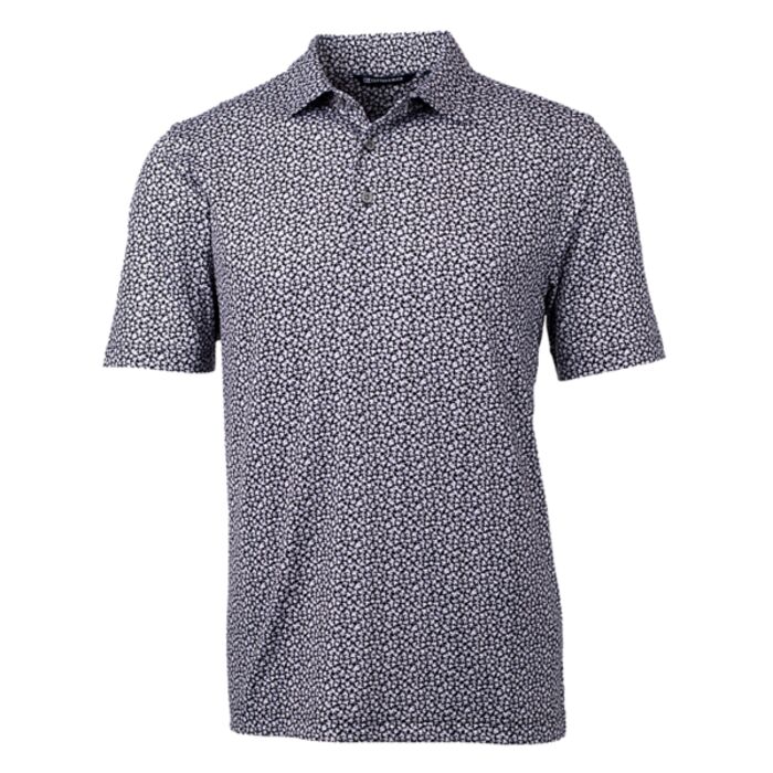 Cutter & Buck Pike Magnolia Print Stretch Mens Polo Thumbnail