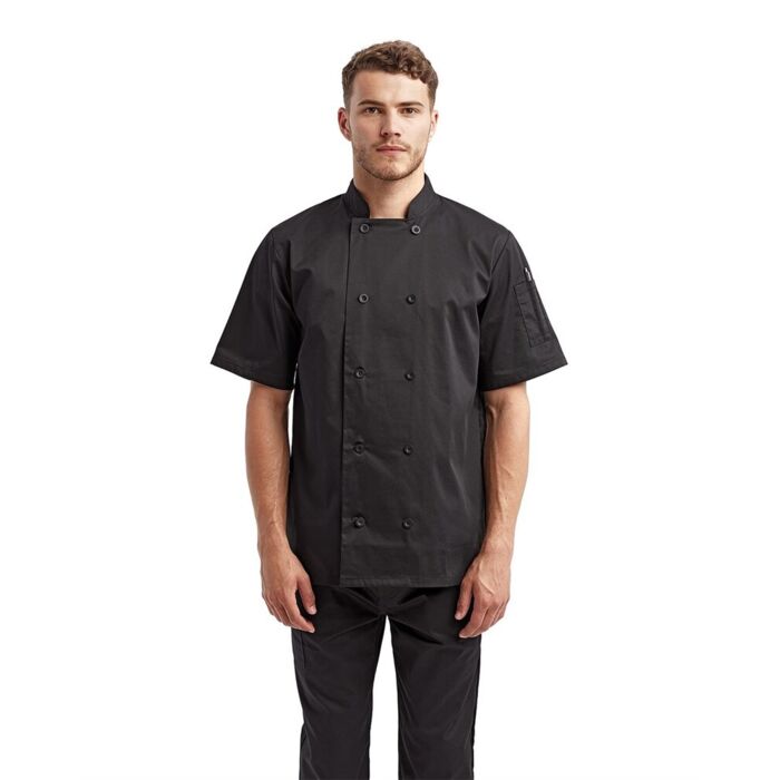 Short Sleeve Recycled Chef Coat Thumbnail