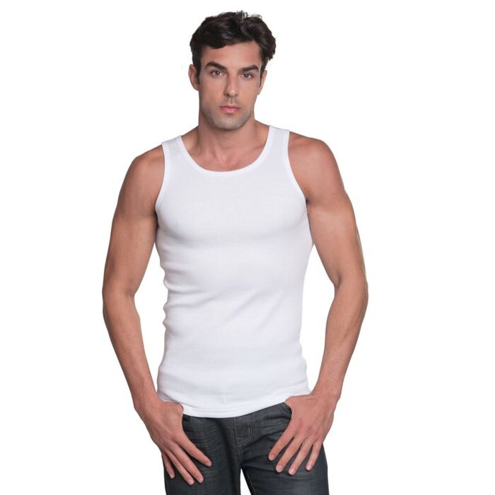 USA-Made 2x1 Ribbed Tank Top Thumbnail