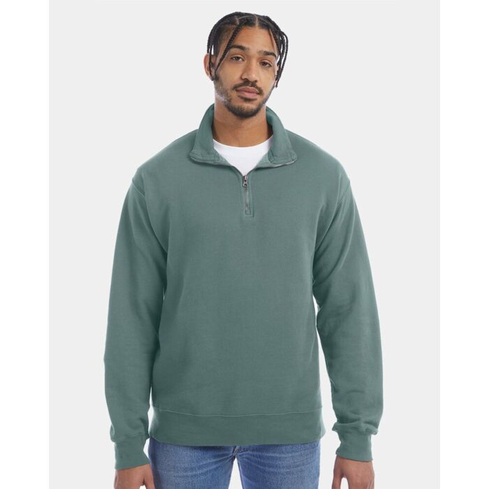 Garment-Dyed Quarter-Zip Sweatshirt Thumbnail