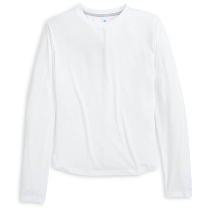 Johnnie-O Women's White Course Long-Sleeve T-Shirt Thumbnail