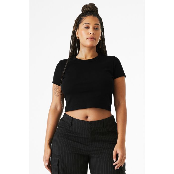 Women's Micro Rib Baby Tee Thumbnail