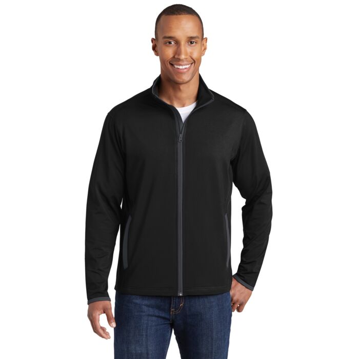 Sport Wick ® Stretch Contrast Full Zip Jacket Thumbnail