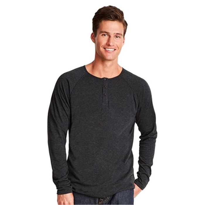 Tri-Blend Long Sleeve Henley Thumbnail
